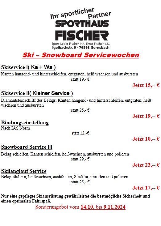 Service - Aktionswochen